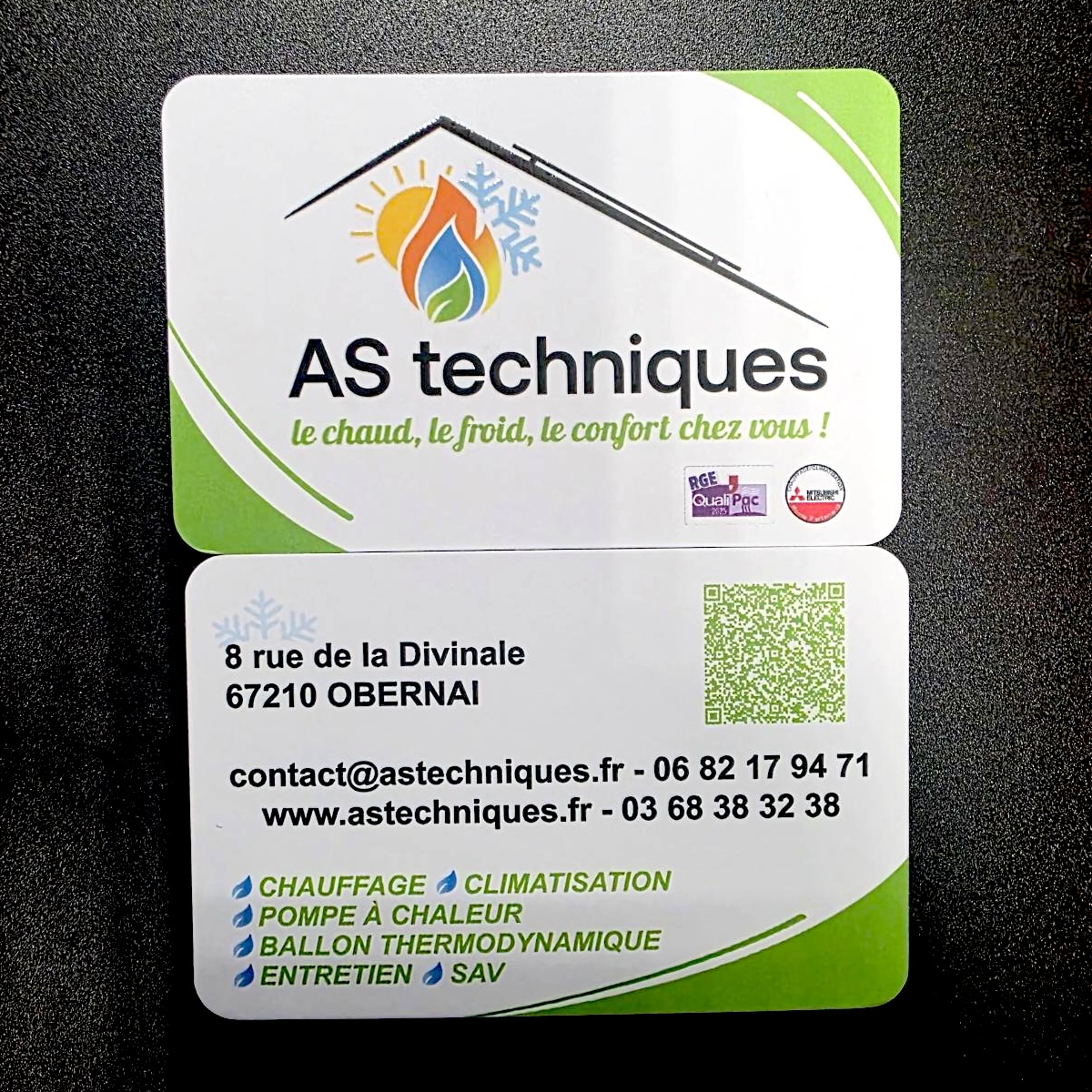 Cartes Visite AS TECHNIQUES-obernai